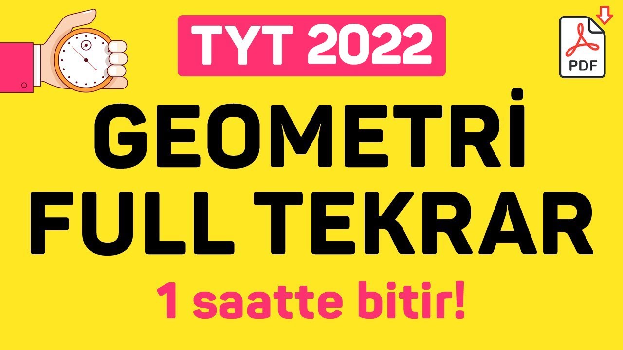 TYT GEOMETRİ FULL TEKRAR | 2022 | +PDF | ŞENOL HOCA