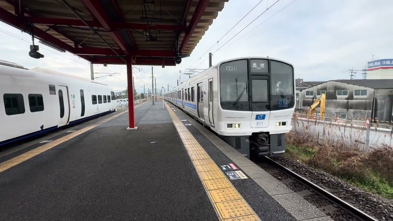 JR九州811系リニューアル車 普通鳥栖行 肥前鹿島駅到着