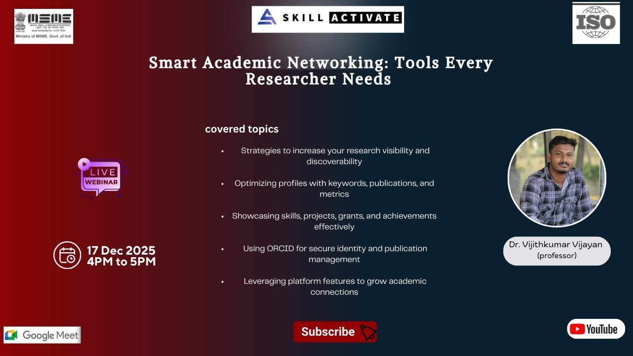 Smart Academic Networking: Tools Every Researcher Needs   Part 1
