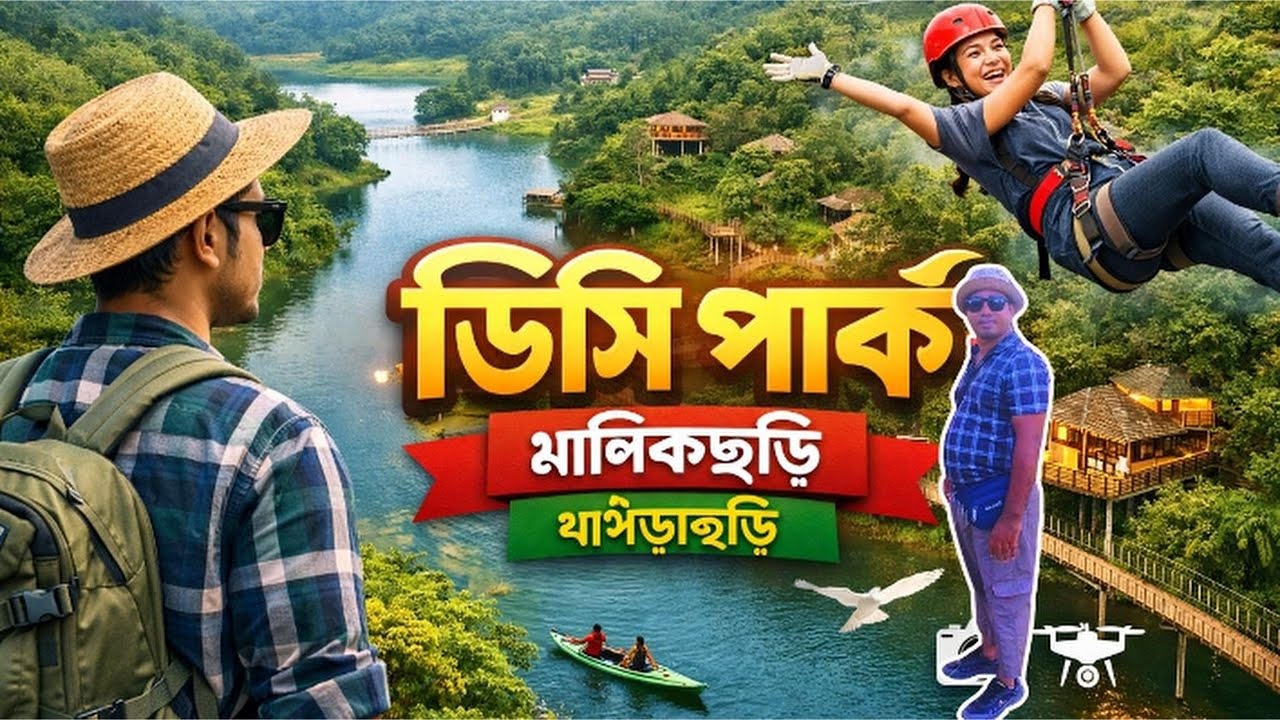 Khagrachari D. C.  ECO Park | ডিসি পার্ক Drone Travel Vlog। Sohel Ahmed। Bangladesh.
