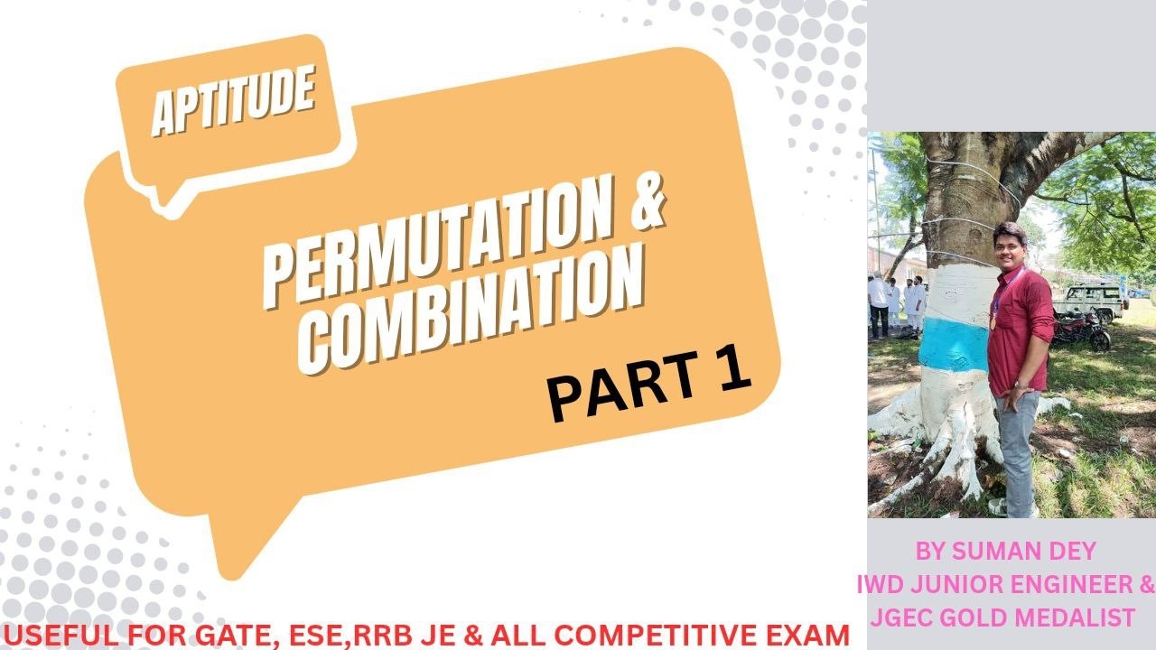 APTITUDE / PERMUTATION & COMBINATION PART 1/ RRB JE,GATE ,ESE & OTHER COMPETITIVE EXAM