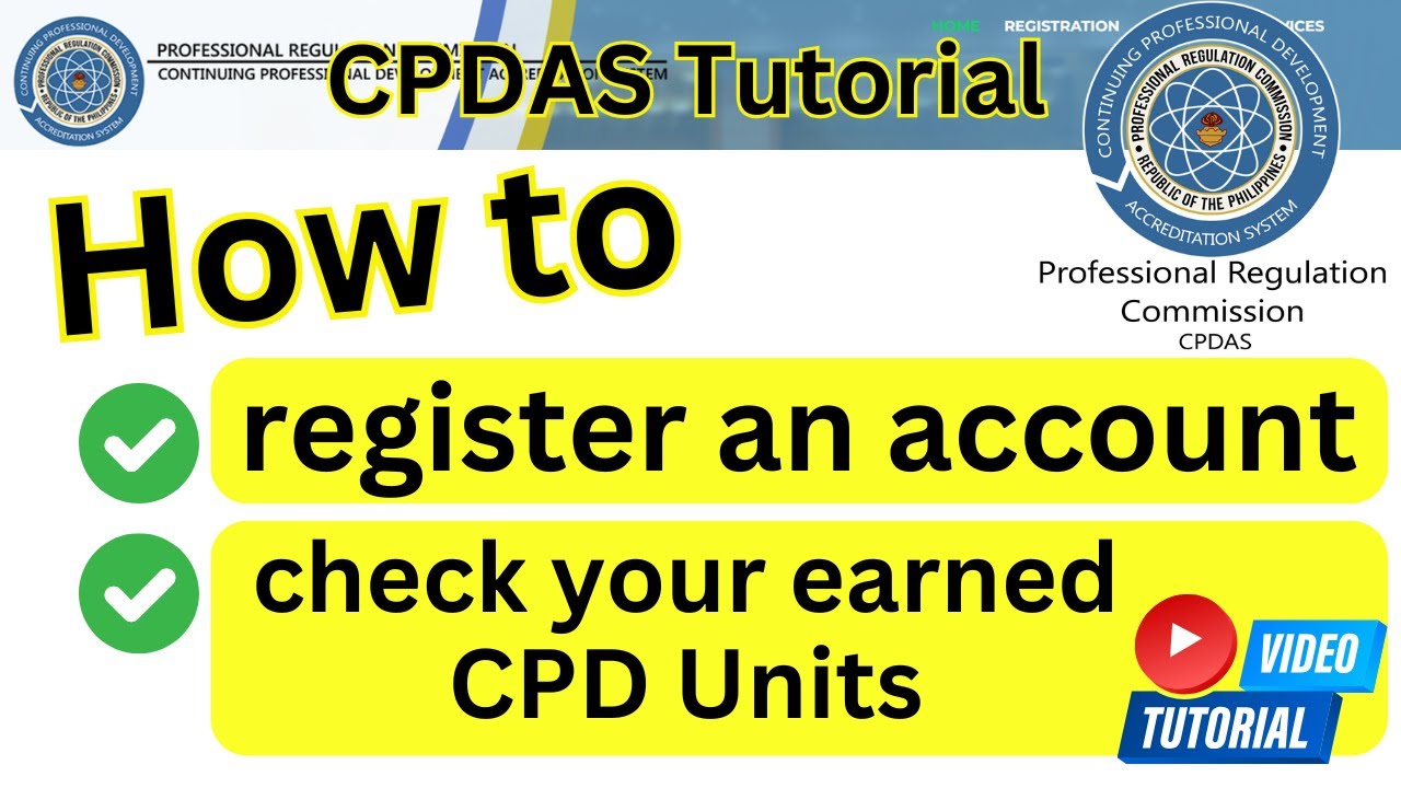 How to register and check your CPD units
