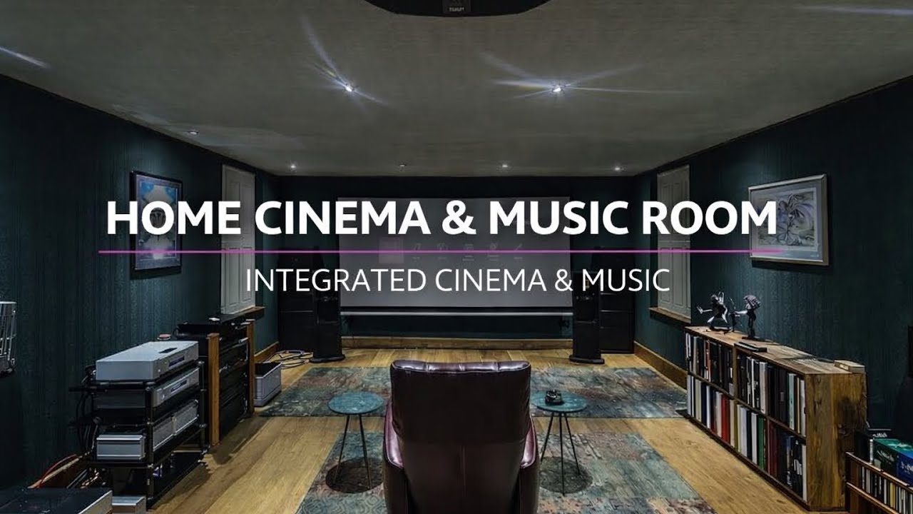 Completed Home Cinema & Music Room | Integrated Audiovisual Environment