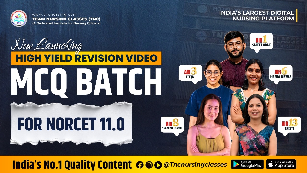 New High Yield Video MCQ Revision Batch ( Fastrack ka Guru)  || By TNC Experts #tncnursing