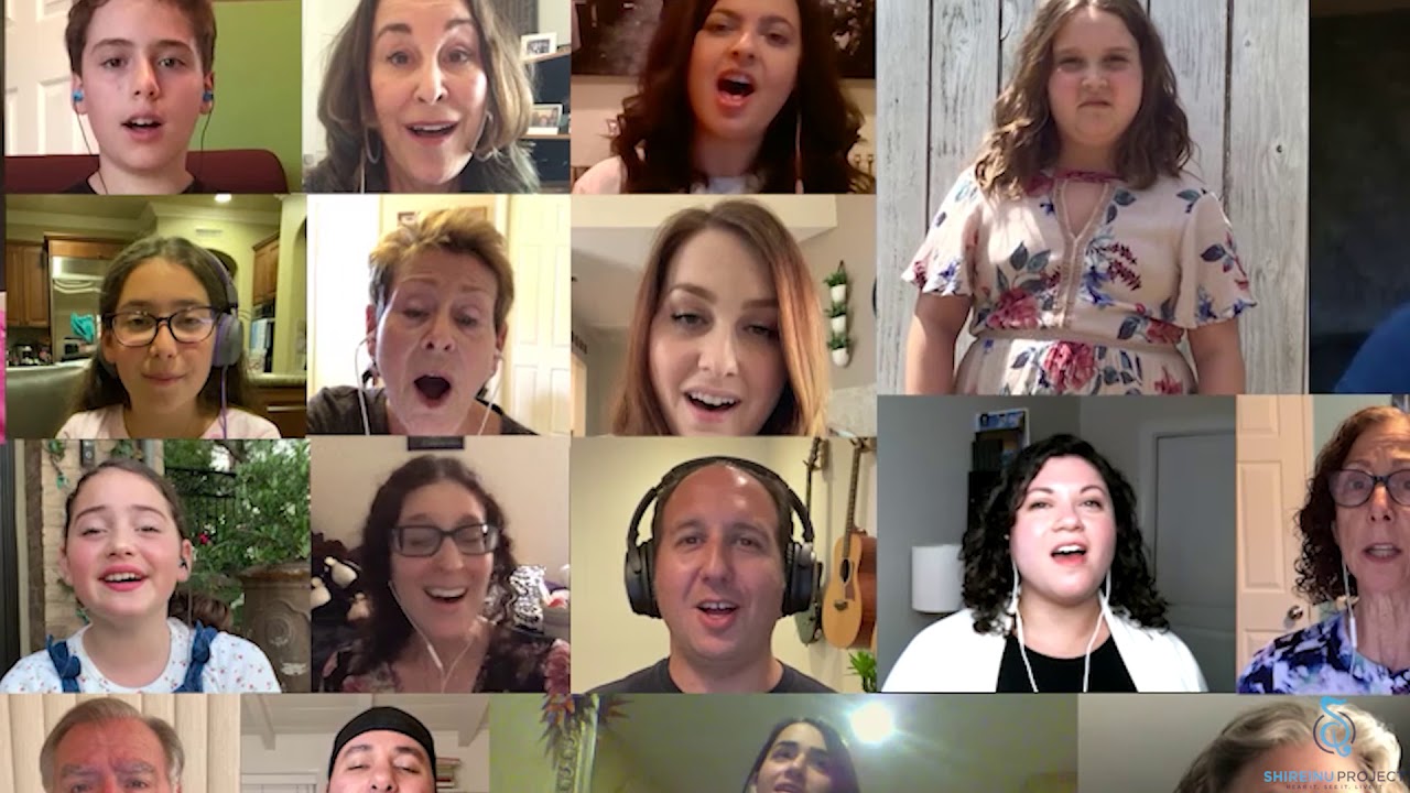 Over 50 people, starting at age 4! What an incredible Jewish Virtual Choir! #SHMsings