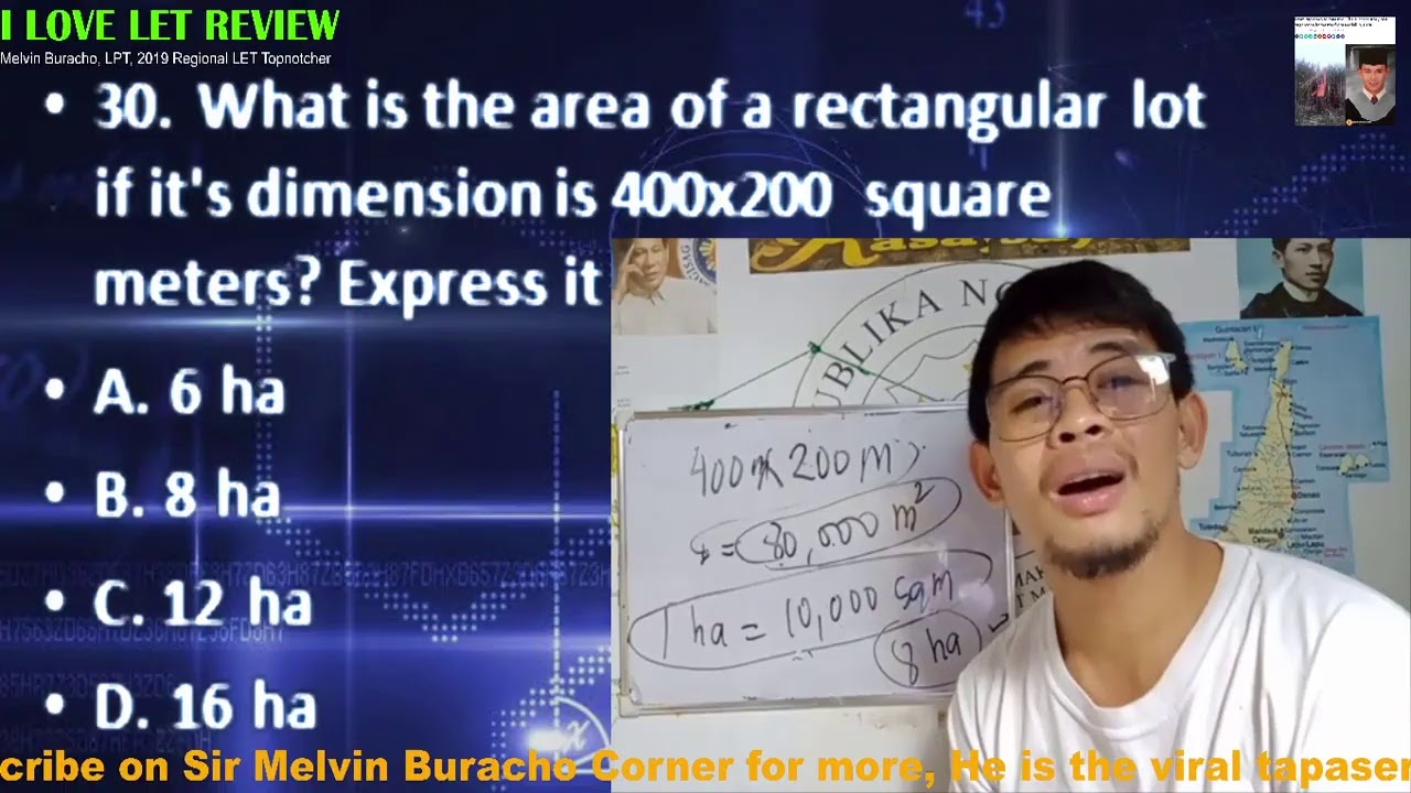 SURE LET REVIEW QUESTIONS GENERAL EDUCATION- MATH ANSWERS