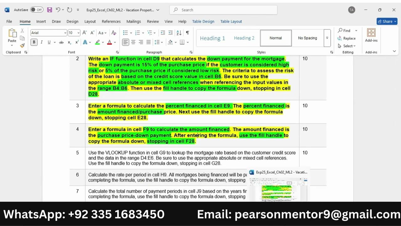 Exp25_Excel_Ch02_ML2 - Vacation Property | Excel Chapter 2 Mid-Level 2 - Vacation Property |Vacation