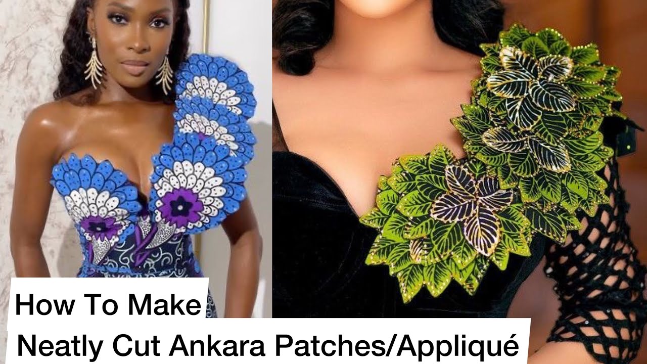 How to make beautiful and neatly cut Ankara patches/appliqués (two methods)