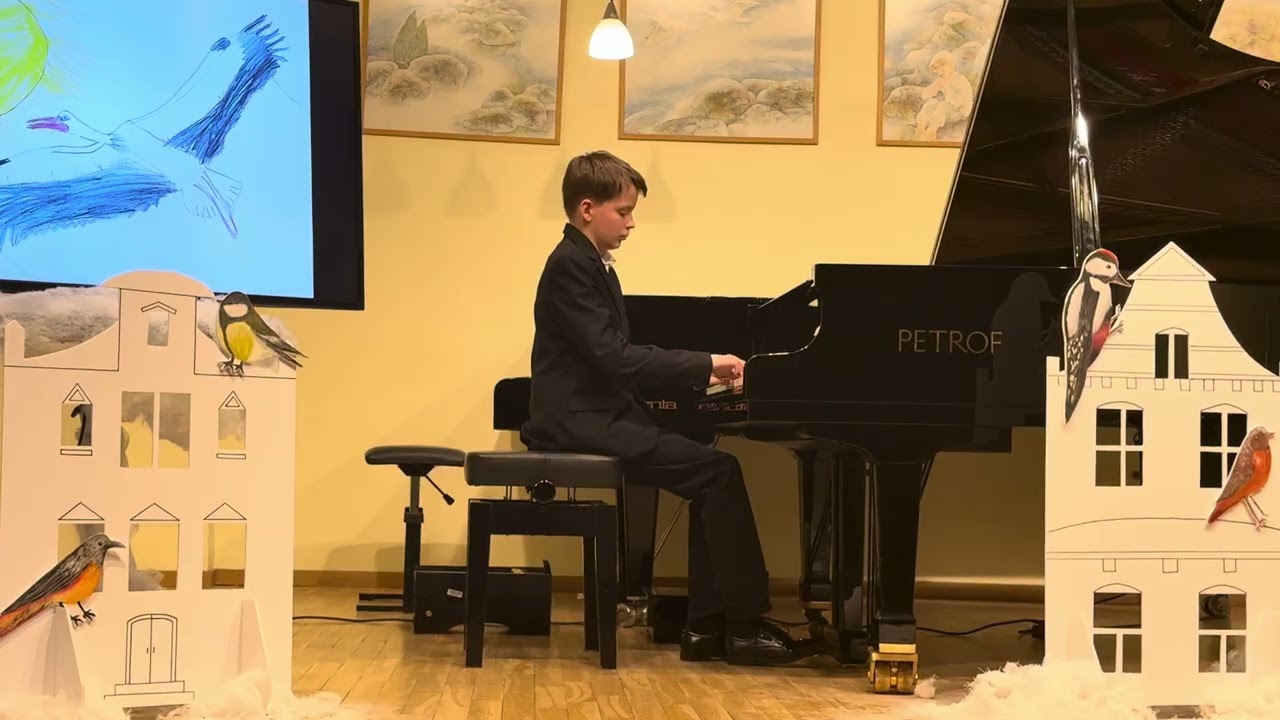 Bertil at piano competition, Piret Rips-Laul 