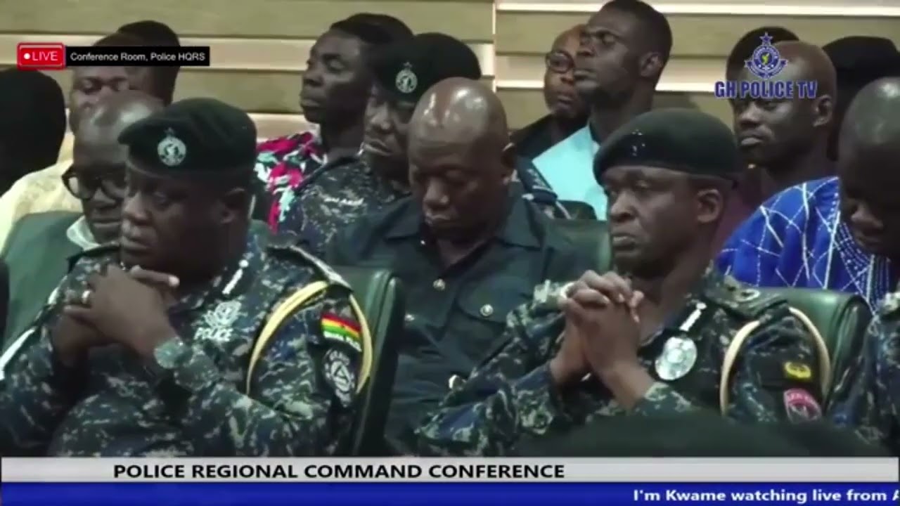 Police Regional Command Conference - IGP, COP Christian Tetteh Yohuno Addresses The Conference
