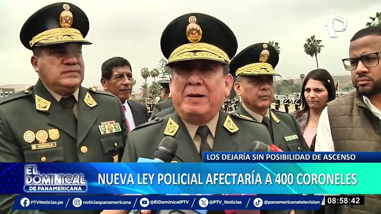 Congreso: nueva ley policial, que regula ascensos en la PNP, afectaría a 400 coroneles