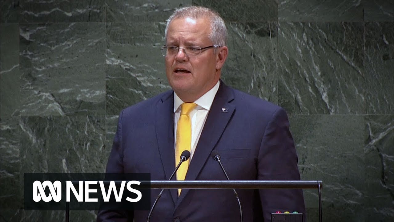 Morrison uses UN speech to slam Australia's climate change critics | ABC News