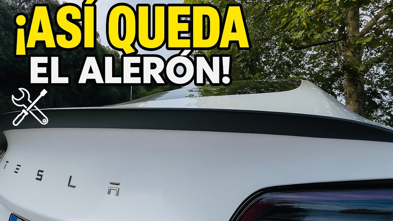 Instalo este alerón en mi Tesla Model 3 Highland
