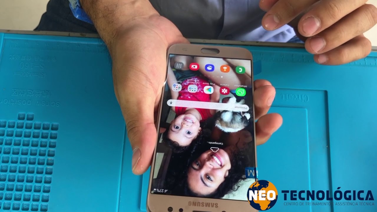 Troca de tela do Samsung J7 Pro (j730)