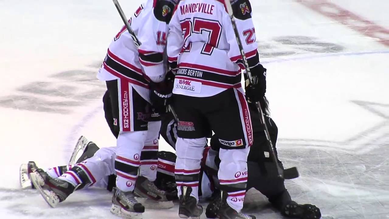 Bernier Vs Charron Sorel Vs Marquis LNAH Knock out Hockey fights