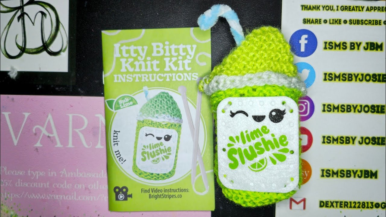 Five Below Itty Bitty Knit Kit Sub-Lime How to knit For Beginners