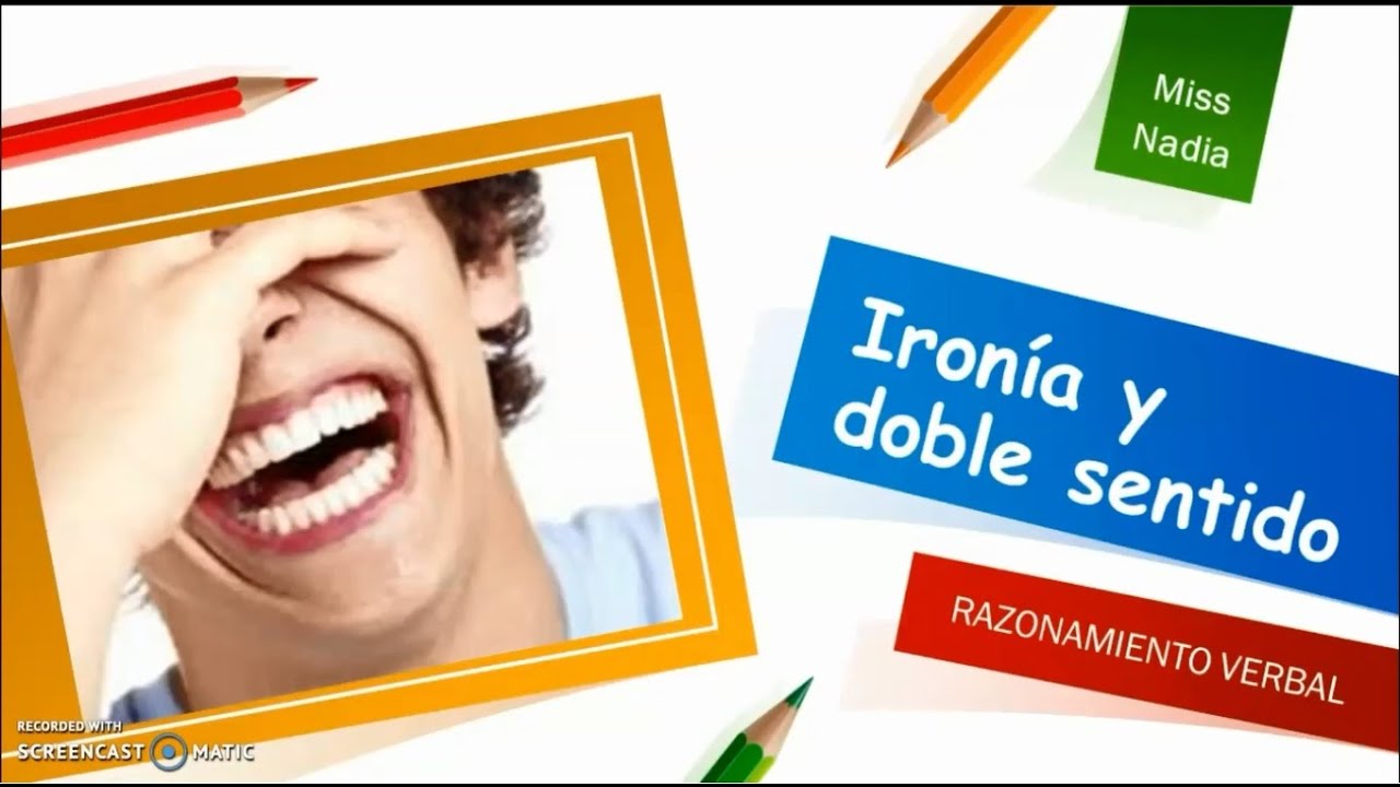 QUÉ ES LA IRONÍA Y EL DOBLE SENTIDO #MiAulaCreativa