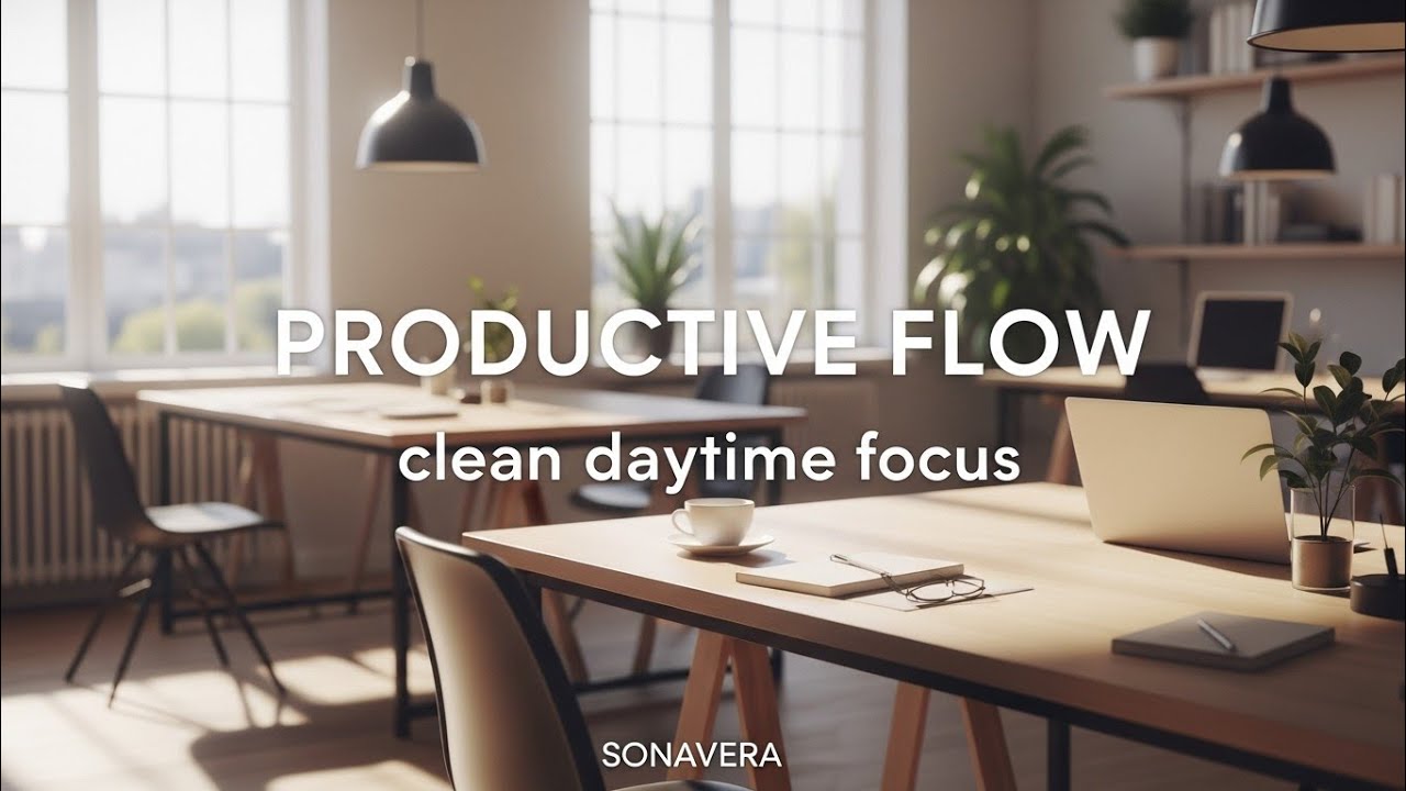 Daytime Productivity Flow – Clean Instrumental Focus Music for Work | SONAVERA