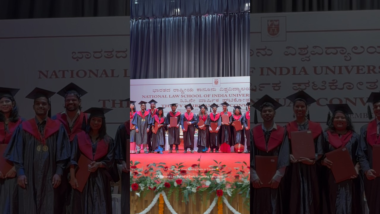 National Law School of India University Convocation - NLSIU Convocation - Vinod Charan || #shorts