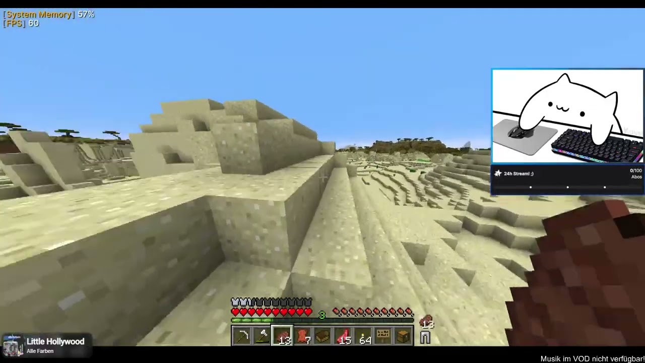 hinter dem Hügel...(auf Ansage) | Minecraft Dorf #001 | #twitchclips | Stream vom 24.02.2026