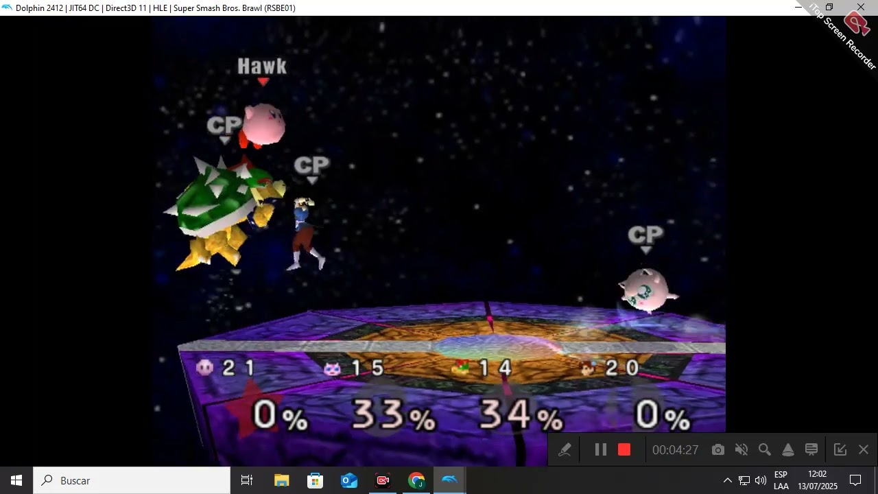 Jugando al Smash bros 1