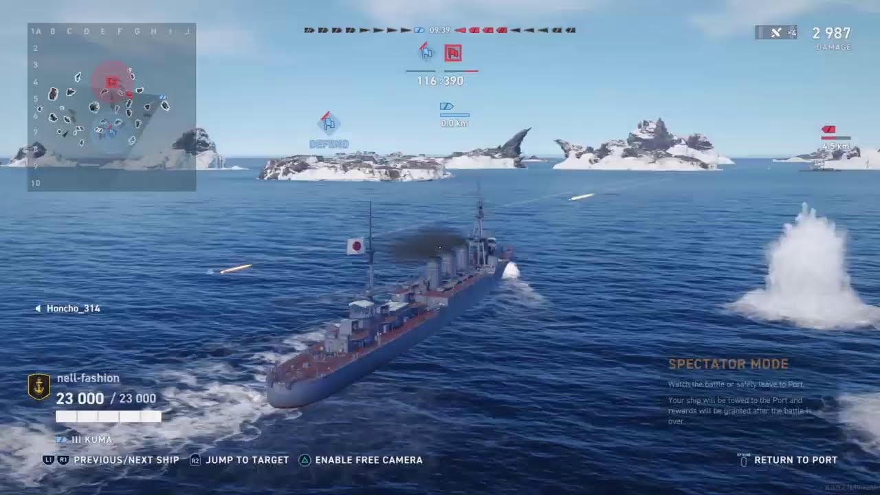 WORLD OF WARSHIPS LEGENDS - DOMINATION GAMEPLAY
