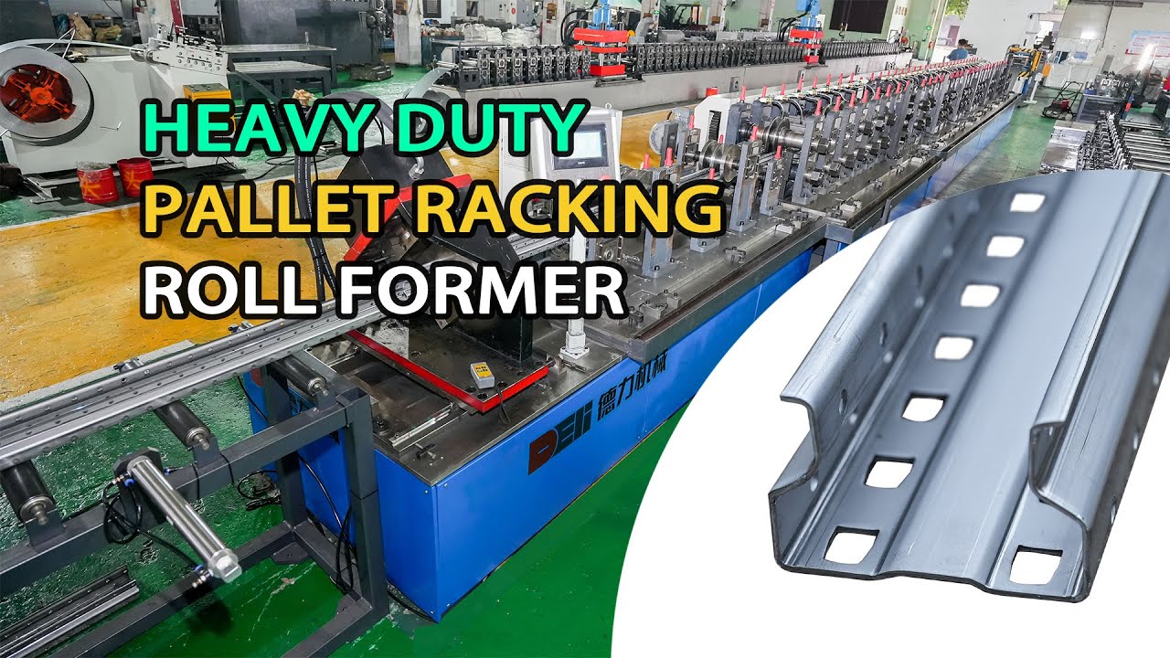 130ft Heavy Duty Pallet Racking Storage System Machine Roll Forming Machine Production Line
