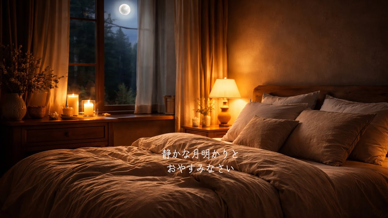 【3時間・睡眠用BGM】静かな月明かりと、おやすみなさい .