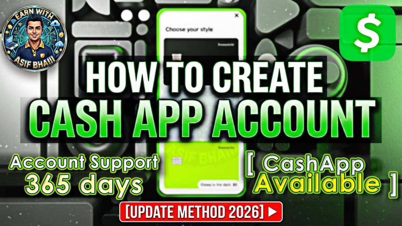 How to Create Cash App Account 2026 Step by Step Guide|English Video |Cash App Avl #Cashapp #chime