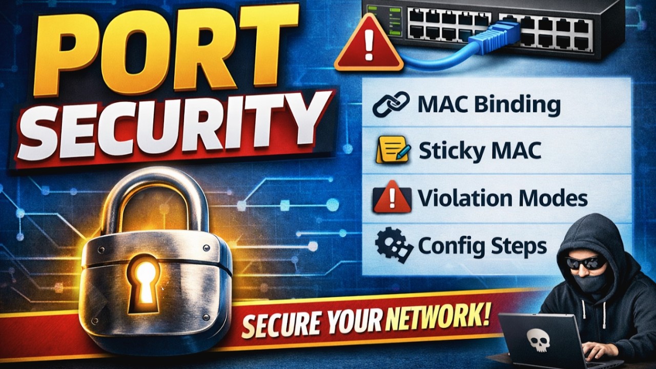 Port Security Explained | Network Access Control & Switch Security Tutorial | CCNA