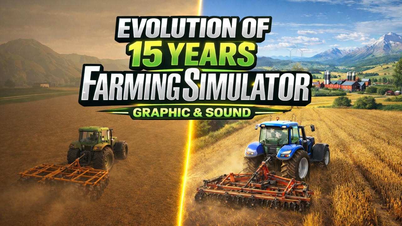 Evolution of 15 Years Farming Simulator