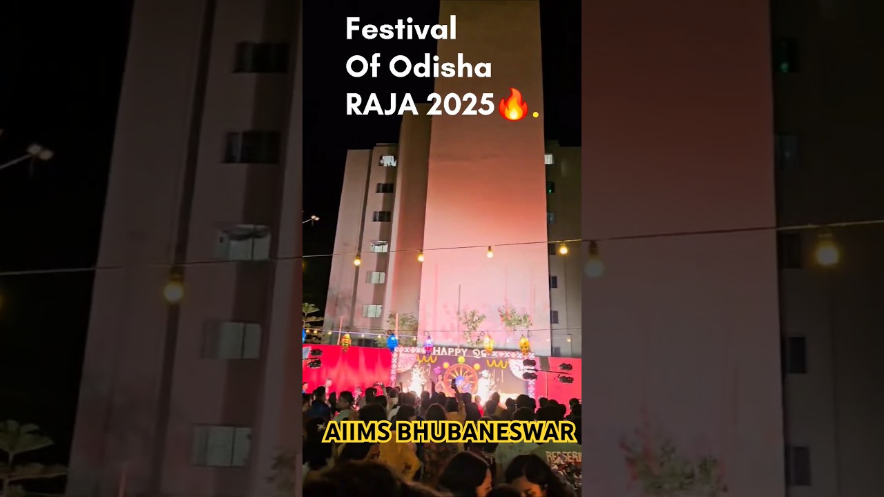 AIIMS Bhubaneswar is Celebrating RAJA 2025 , FESTIVAL OF ODISHA ❤️...#aiims #neet  #raja #odisha