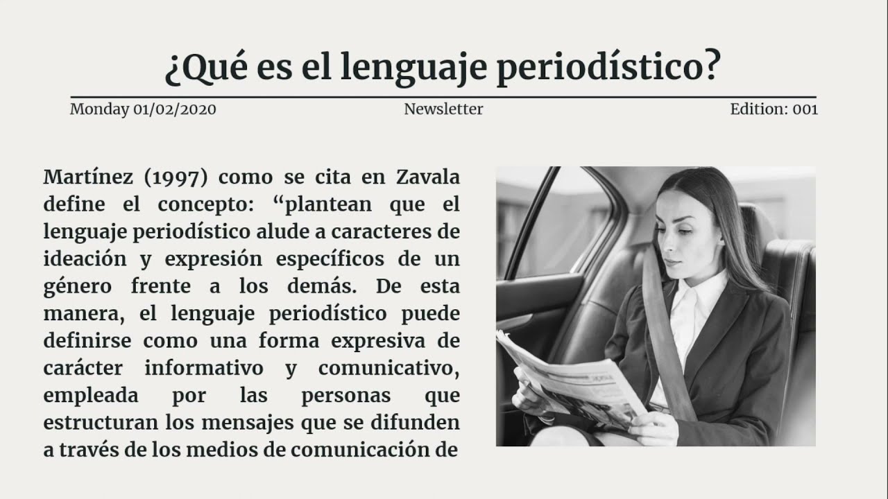 Lenguaje period&iacute;stico