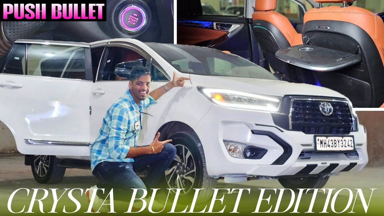 INNOVA CRYSTA 2026 BULLET EDITION WITH PUSH START BUTTON & SEAT TRAY...!!!