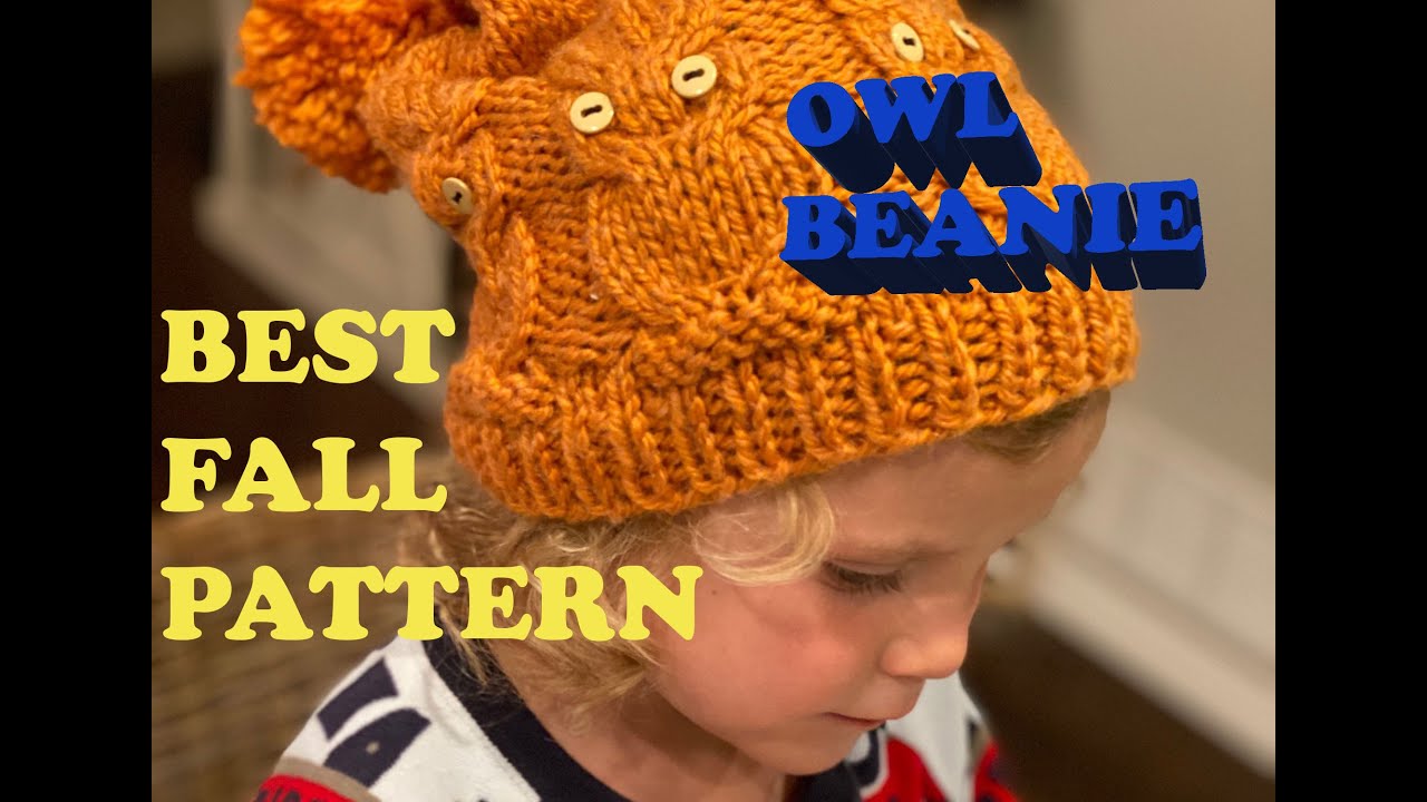 BEST FALL KNITTING PATTERN: OWL HAT