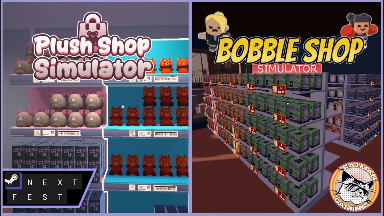 🔴 Playing 2 Cute Store Sims! | PLUSH SHOP SIM | BOBBLE SHOP SIMUALTOR | Next Fest 2026 Demos