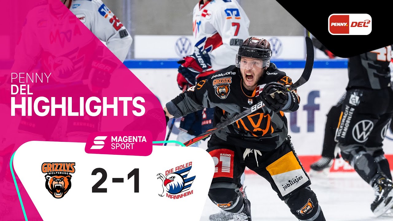 Grizzlys Wolfsburg - Adler Mannheim | Halbfinale, Spiel 2, 2020/2021 | MAGENTA SPORT