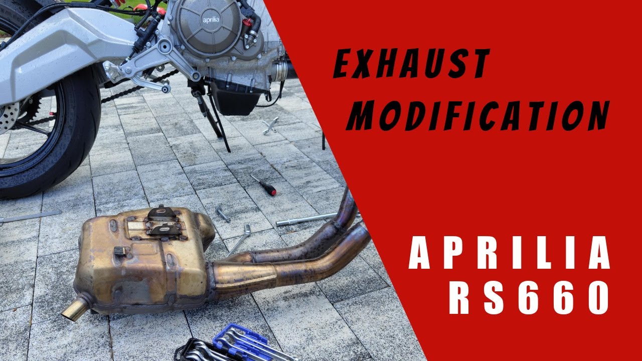 Aprilia RS660 exhaust modification