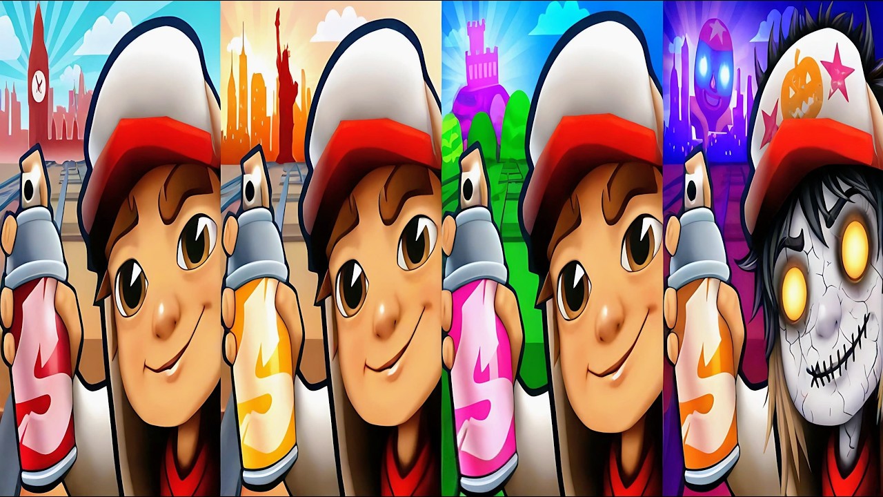 Subway Surfers : London Lucky Creatures 2026 🆚 New York 2025 🆚 Mexico 2022 🆚 Edinburgh 2023 