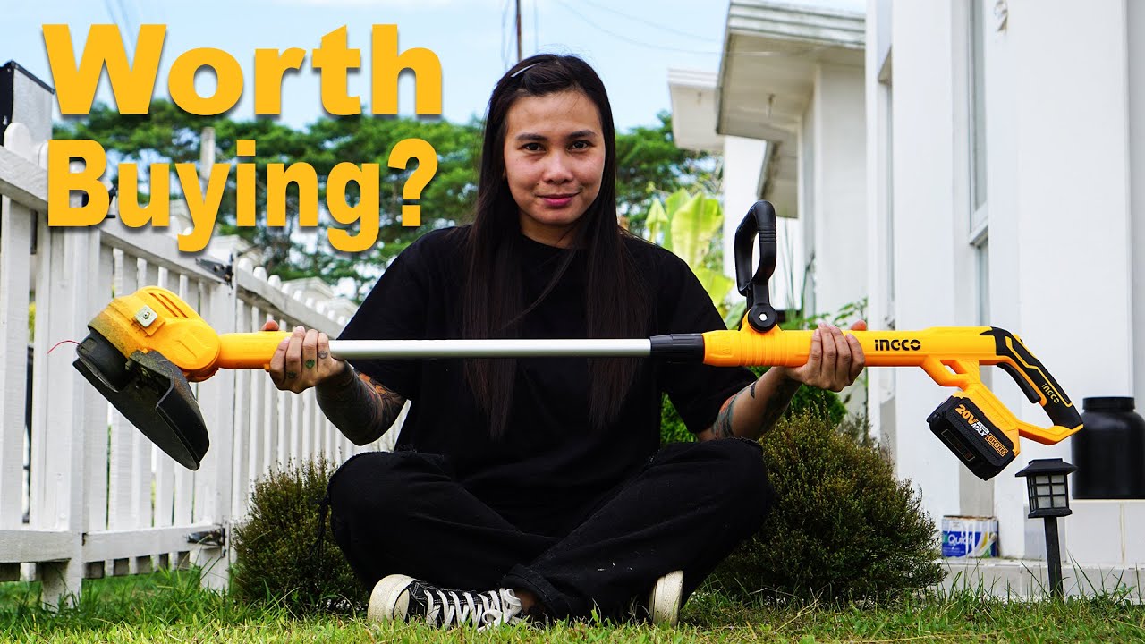 Ingco Cordless Battery Powered Grass Trimmer Review