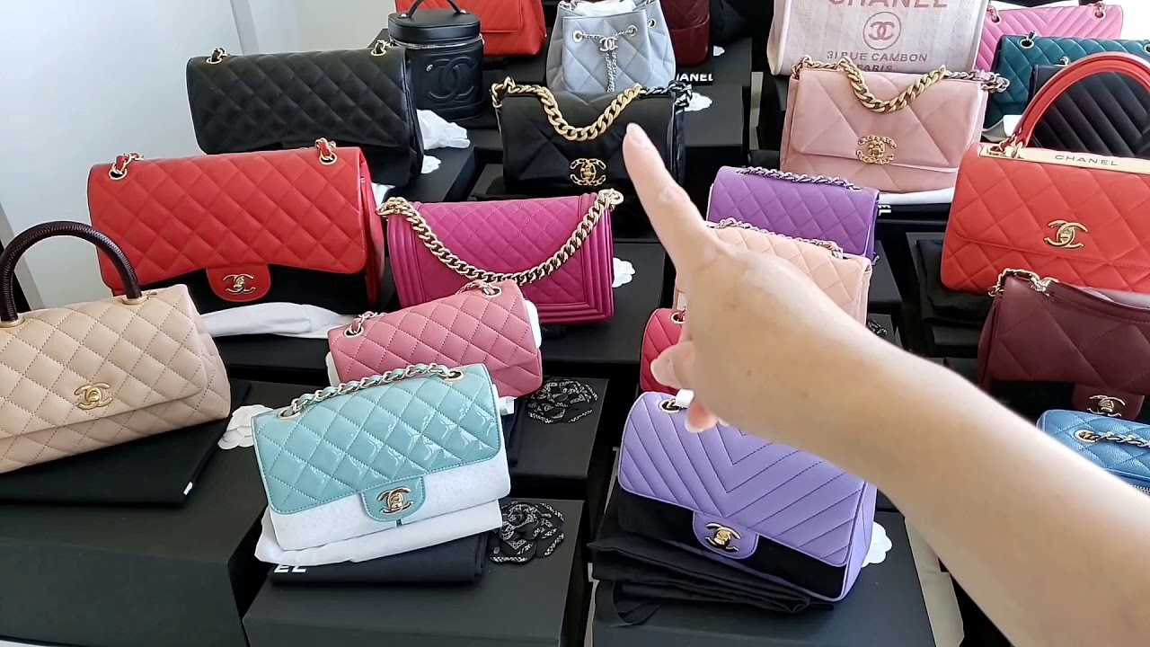 My ENTIRE Chanel Handbags Collections Classic Flaps Mini Jumbo 19 Boy Gabrielle Trendy Deauville