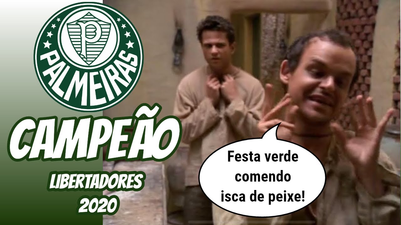 Palmeiras campeão da Liberta 2020 comendo isca de peixe | Palmeiras 1x0 Santos