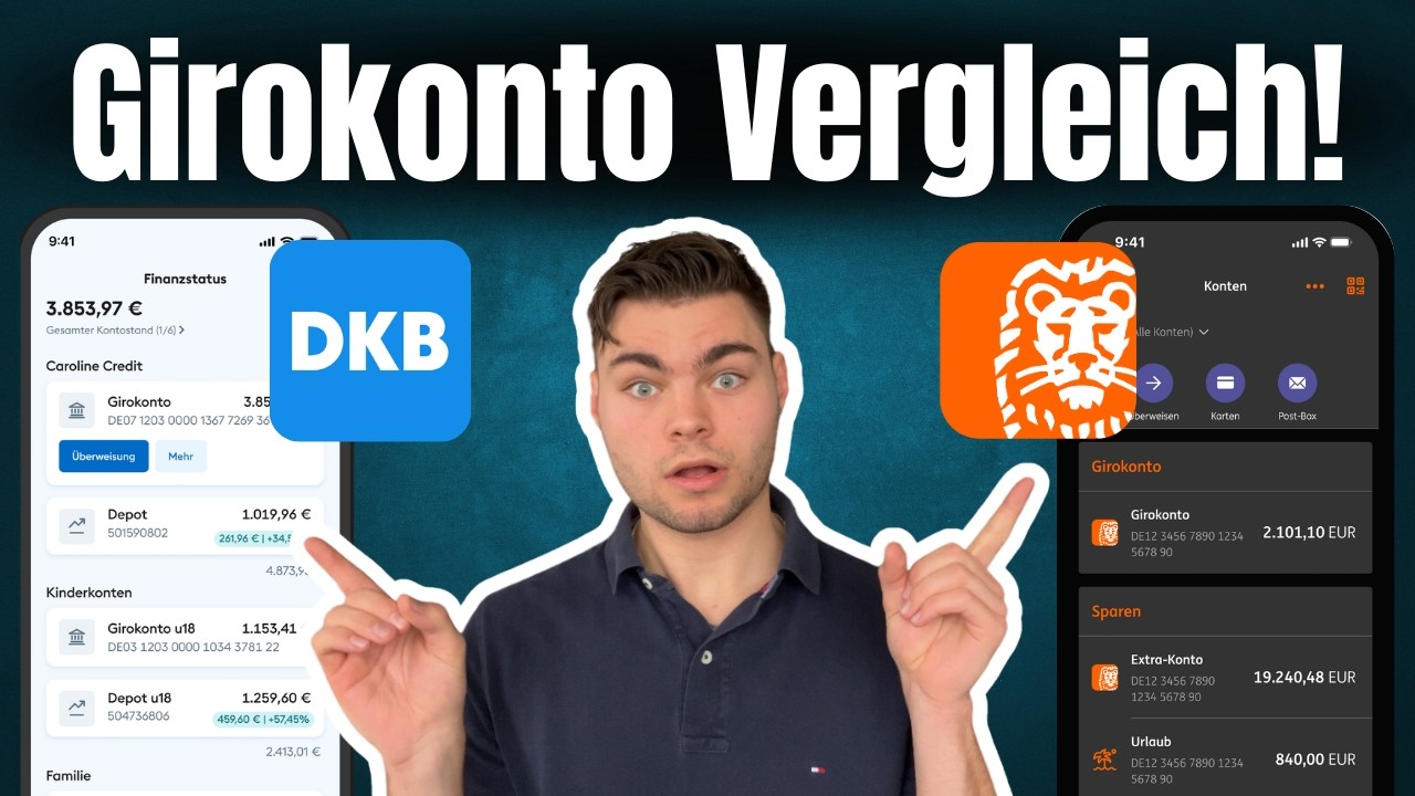 DKB vs ING Girokonto Vergleich I Kosten, Karten...