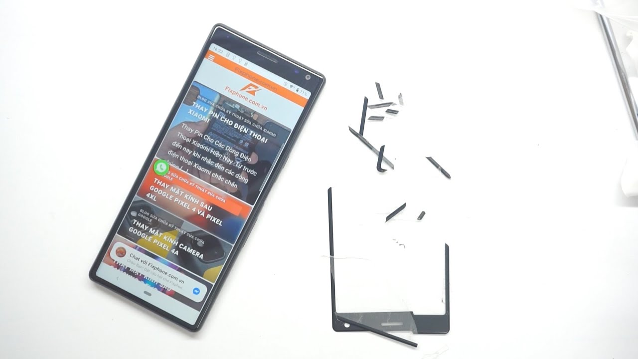 Thay mặt kính Sony Xperia 10 | Xperia 10 Screen Glass Replcement / Fixphone.com.vn