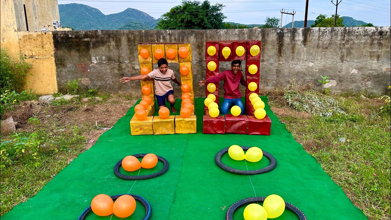 Who smashes through 1st? Yellow or orenge? This showdown will leave u on the edge til very last step