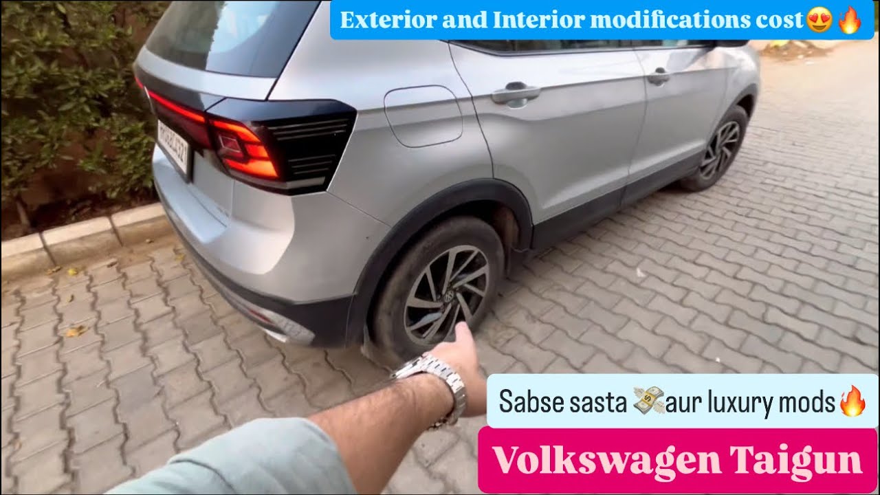 Modifications in VW taigun vo bhi budget me 💸📈 aur feel topline aur full luxury 12 lah me 😍🔥 