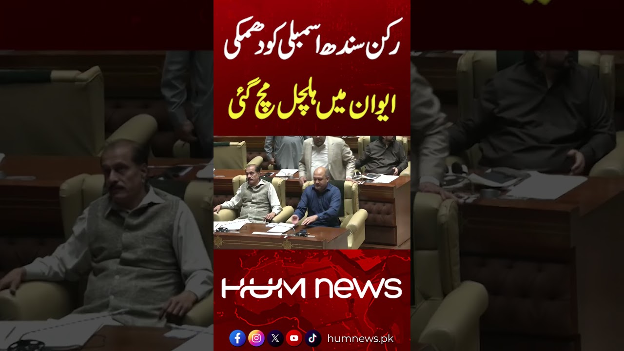 Threat Against Sindh Assembly Member Causes Major Uproar in House | Hum News | Pakistan