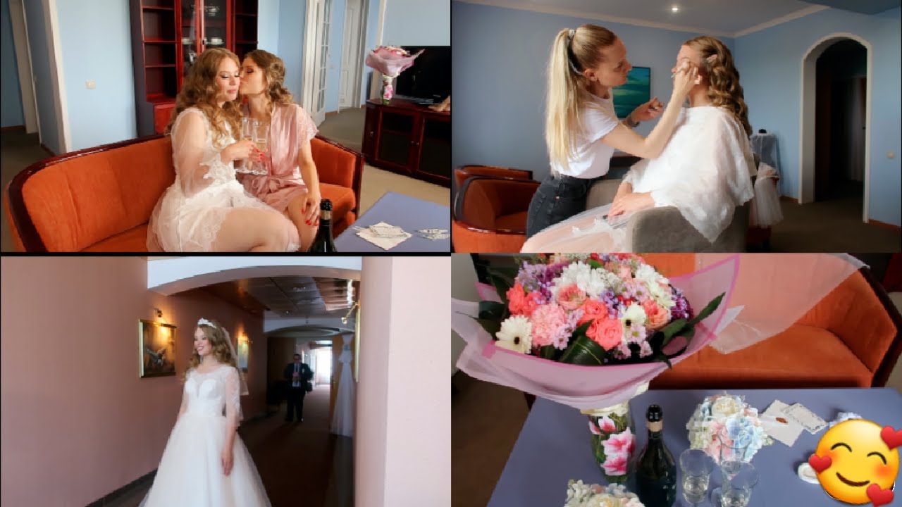VLOG: Моё утро невесты👰‍♀️ Свадебное платье🤩 Свадьба 2021💍Я счастлива ❤20.08.2021 Часть 1
