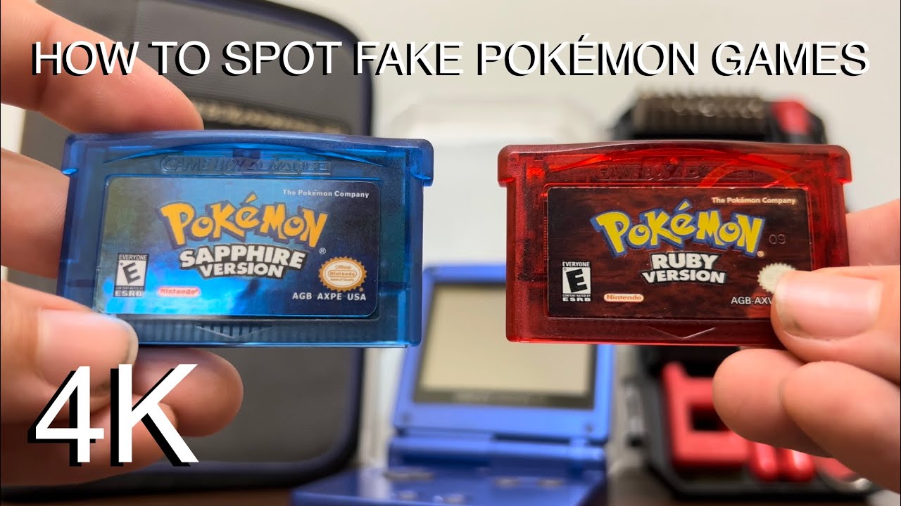How To Spot A Real vs Fake Pokemon GBA Game