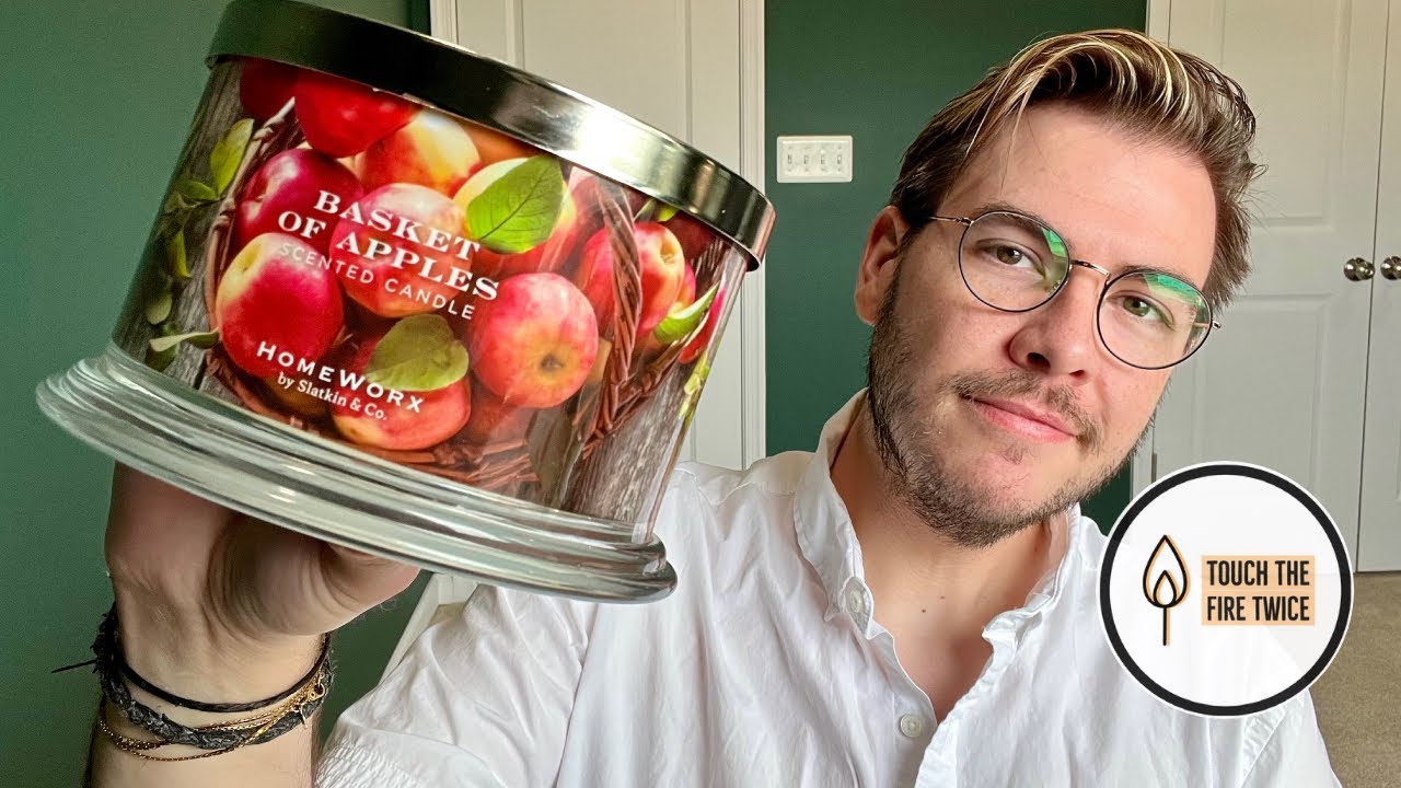 Basket of Apples Candle Review | HomeWorx by Slatkin & Co. | TouchTheFireTwice
